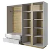 Kleiderschrank Arco L 4-türig Weiß/Grandson Eiche Produktbild-Vorschau 3