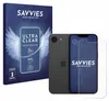A product shot showing a box of screen protectors and a smartphone with a screen protector laid out next to it. Produktbild-Vorschau