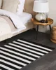BELIANI Teppich Schwarz mit Weiß 80 x 150 cm mit Streifen Produktbild-Vorschau 2