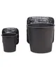 BELIANI Blumentopf 2er Set Schwarz Rattan mit Innentopf Produktbild-Vorschau 5