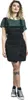Forplay Kurzes Kleid Damen Latzwickelkleid schwarz 3XL Produktbild-Vorschau 5