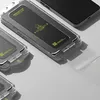 A product shot of screen protectors with an installation guide. Produktbild-Vorschau