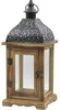 Laterne Lafiora Holz 16 x 16 x 38 cm braun Produktbild-Vorschau 2