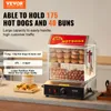 VEVOR Hot Dog Dampfgarer, 27L, 2-stufiger Hot Dog Produktbild-Vorschau 2