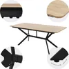 ML-Design Esstisch Hellbraun 180x80x75 cm, Rechteckiger Produktbild-Vorschau 4