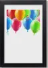 Bild 20x30 MDF-Rahmen, Wandkunst Bunte Luftballons Produktbild-Vorschau 1