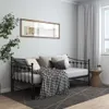 vidaXL Rozkládací pohovka černá kovová 90x200 cm Náhled obrázku produktu 3