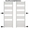 Badheizkörper Schwarz matt 600 x 1750 mm – Produktbild-Vorschau 5