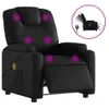 The Living Store Massagesessel Elektrisch Schwarz Produktbild-Vorschau 3