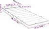 vidaXL Sonnenliegen-Auflage Creme 180x60x4 cm Oxford-Gewebe Produktbild-Vorschau 7
