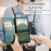 A person is using a phone case with card slots to make a payment at a terminal. Produktbild-Vorschau