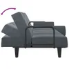 Schlafsofa mit Armlehnen Dunkelgrau Samt , Schlafsofas Produktbild-Vorschau 8