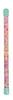 A cylindrical object with colorful confetti-like material inside, capped at both ends with teal. Produktbild-Vorschau