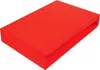 A red fitted sheet is shown on a white background. Produktbild-Vorschau