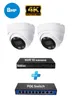 Domecamera-set, 8MP, 4K-resolutie, NVR-recorder, PoE-switch Productafbeelding-voorbeeld 1