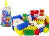 A pile of colorful building blocks and two toy figures. Náhľad obrázku produktu