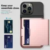 A phone case with a card holder feature, shown with example cards. Produktbild-Vorschau
