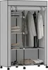 Fahrbarer Stoffkleiderschrank mit Kleiderstange und 6 Produktbild-Vorschau 1