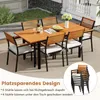 COSTWAY Gartenmöbel Set, 130/170x80cm Gartentisch Produktbild-Vorschau 9