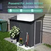 GIHAUVIA Metall Gerätehaus Pultdach Fundament Produktbild-Vorschau 8
