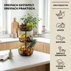 eluno 3-stöckige runde Obstetagere / Brotkorb, Obstschale, Produktbild-Vorschau 2