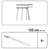 SN Deco - Schleuderstab Metall, London, chrom-matt, 125 cm, Produktbild-Vorschau 4