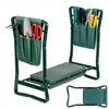 Tabouret de jardin vert, coussin moelleux pour les genoux, Voir les images du produit 1