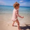 Swim Essentials Langarm-UV-Badeanzug, für Mädchen altrosa Produktbild-Vorschau 14