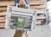 A person is holding a tool case filled with drill bits and screws. Voir les images du produit