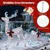 COSTWAY Verlichte rendier met slee, kerstfiguur, Productafbeelding-voorbeeld 7