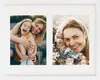 A white frame containing two photos of a mother and daughter. The left photo shows them outdoors with the daughter laughing. The right photo shows them in a field of lavender, with the daughter laughing. Náhled obrázku produktu