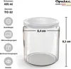 12 bocaux TO82 de 405 ml avec couvercle blanc Voir les images du produit 2