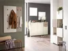 Garderobenpaneel modern in beige mit Eiche Natur Produktbild-Vorschau 4