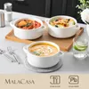 MALACASA 4dílná porcelánová polévková mísa, mísy na Náhled obrázku produktu 4