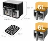 Frytkownica na gorące powietrze beztłuszczowa airfryer Podgląd zdjęcia produktu 4