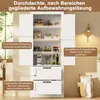 MODFU, mobiletto buffet alto, 60 x 30 x 168 cm, armadio Anteprima dell’immagine prodotto 7