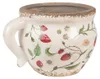 Clayre & Eef Pot de fleurs 17x14x12 cm Beige Rouge Voir les images du produit 3