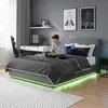 LED Polsterbett 'Tröstiar' mit Bettkasten und Matratze Produktbild-Vorschau 9