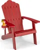 COSTWAY Chaise Adirondack avec porte-boisson, chaise de Voir les images du produit 1