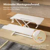 VonHaus Steh-Sitz Schreibtischaufsatz, Weiß 80 x 40 cm Mit Produktbild-Vorschau 8