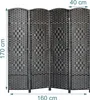 Relaxdays Paravent Raumteiler, HxB: 170x160 cm, faltbarer Produktbild-Vorschau 4