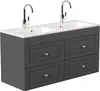 Badmöbel Helios Cottage Doppel-Waschbecken SoftClose Produktbild-Vorschau 1