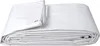 A folded white tarp on a white background. Produktbild-Vorschau