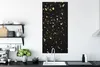 MuchoWow® Poster Goldene Flocken auf schwarzem Hintergrund Produktbild-Vorschau 3