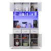 Mueble aparador, 100x40x180 cm, aparador multifuncional con Vista previa de la imagen del producto 9