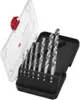 A set of drill bits in a black plastic case with a clear lid. Produktbild-Vorschau