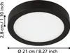 EGLO LED Deckenleuchte Fueva 5, Ø 21 cm, 1 flammige Produktbild-Vorschau 3
