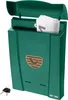 A green plastic mailbox with a newspaper inside and two keys in the lower left corner. Anteprima dell’immagine prodotto