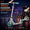 Monopattini per bambini con freno a mano, ruote luminose a Anteprima dell’immagine prodotto 8