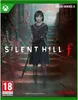 The image is a video game cover art for Silent Hill f on Xbox Series X. It features a young woman in a school uniform holding a weapon, standing on a staircase in a dark, eerie environment. Náhled obrázku produktu